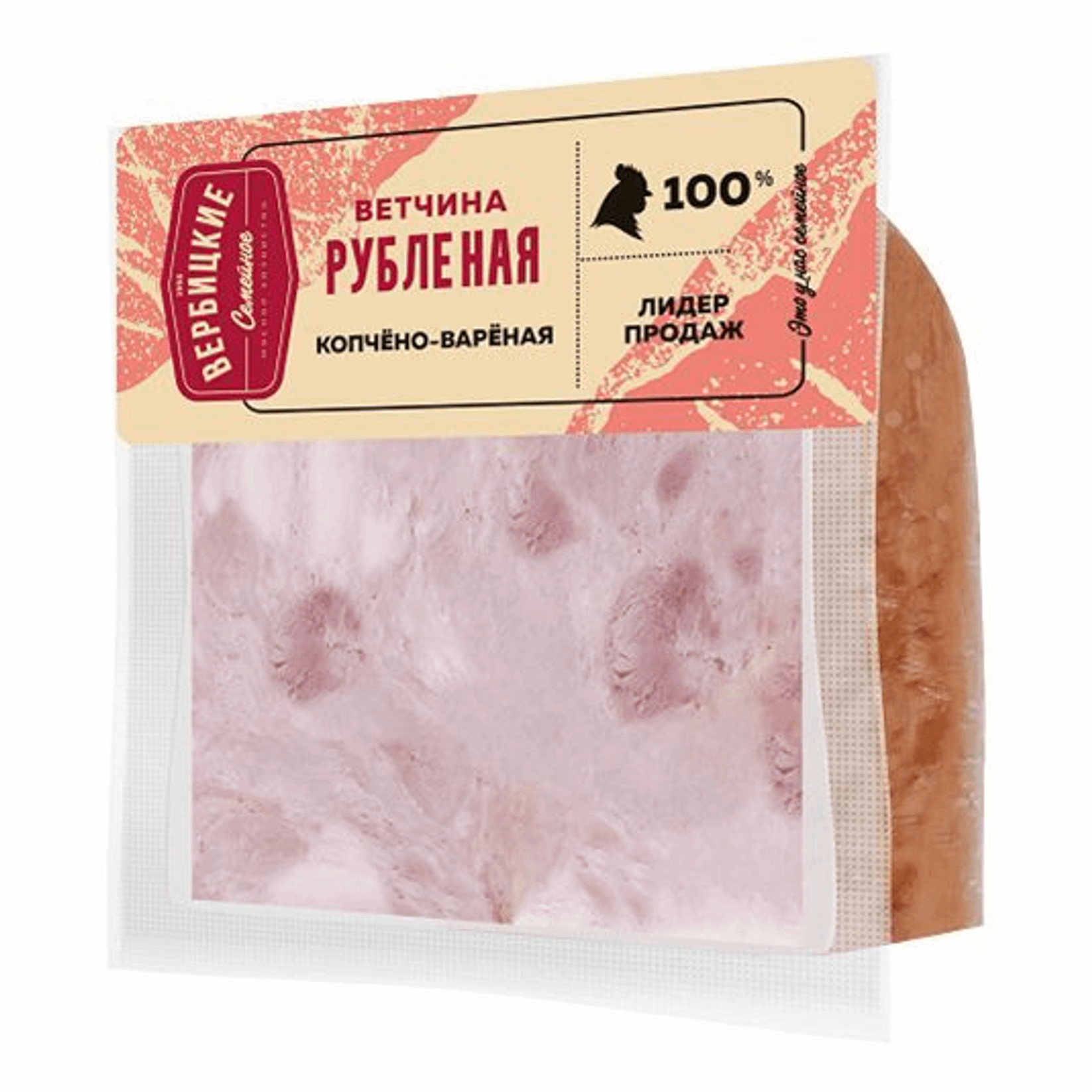 

Ветчина варено-копченая Вербицкие Рубленая 350 г