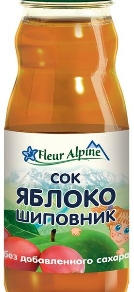 Сок Fleur Alpine Яблоко-шиповник с 5 месяцев 200мл