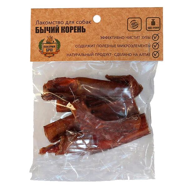 Лакомство Покорми Бро Корень Бычий для собак 100 г
