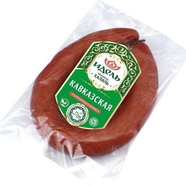 Колбаса Идель Кавказская Халяль полукопченая 400 г