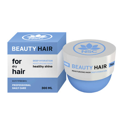Маска Name Skin Care Beauty Hair с гиалуроновой кислотой для глубокого увлажнения сухих волос 300 мл