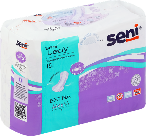 

Прокладки Seni Lady Extra урологические женские 15 шт.
