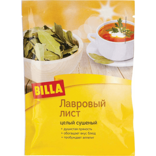 

Лавровый лист Billa целый сушеный, 4г