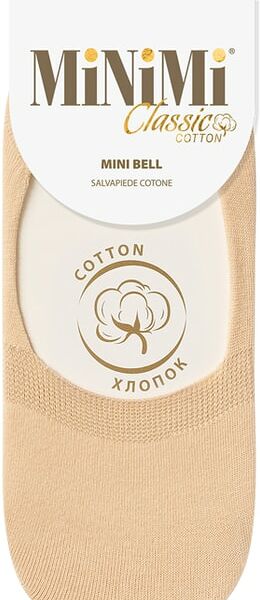 Носки женские MiNiMi Bell хлопок подследники Beige бежевый Размер 35-38