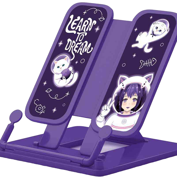 Подставка для книг пластиковая ErichKrause Space Anime, 30×18×2 см