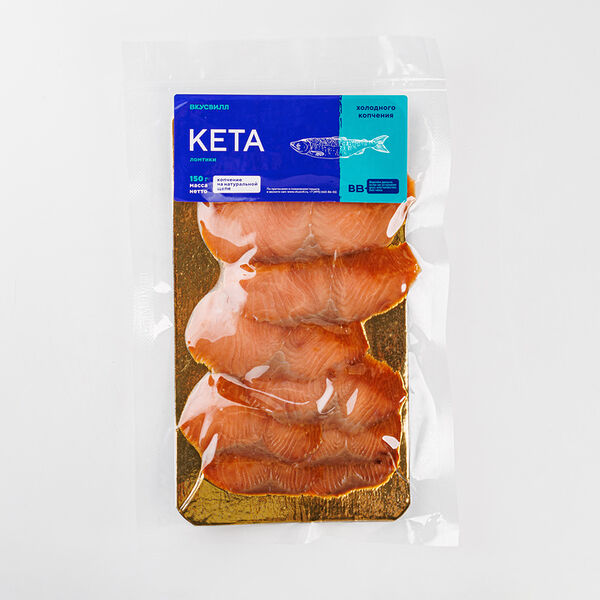 Кета ломтики холодного копчения