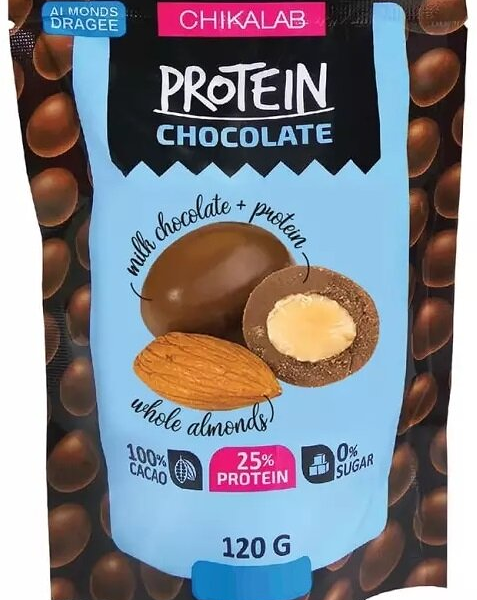 Драже Chikalab миндаль в шоколаде 120 г