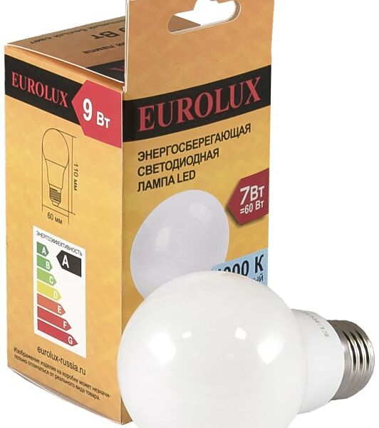 Лампа светодиодная Eurolux E27 7Вт
