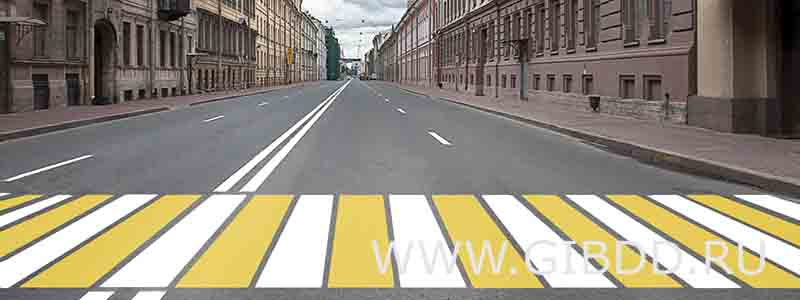 Какой пешеходный переход обозначает данная разметка? | Яндекс.Репетитор ...