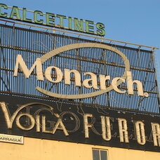 Monarch advertising sign
