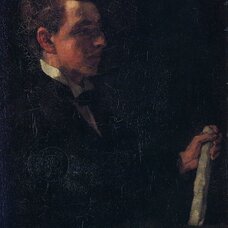 Studiosus Michaelis, with paper roll