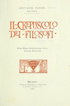 Il crepuscolo dei filosofi
