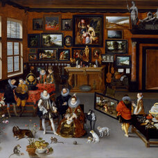 The Archdukes Albert and Isabella Visiting a Collector's Cabinet