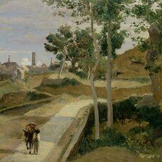 Volterra. Route descendant de la ville