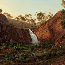 Waterfall on the Clyde River, Tasmania