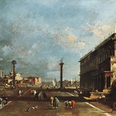 View of Piazzetta San Marco towards the San Giorgio Maggiore