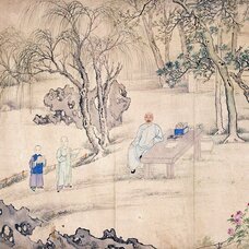 Lesson among the flowers.