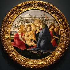 Madonna Adoring the Child with Five Angels (Botticelli)