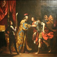 Cato of Utica Bidding Farewell to his Son