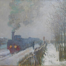 Train in the Snow
