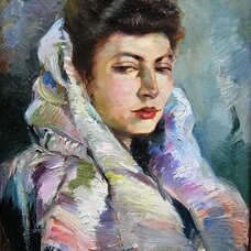 Portrait of painter's wife Olimpia Sargsyan