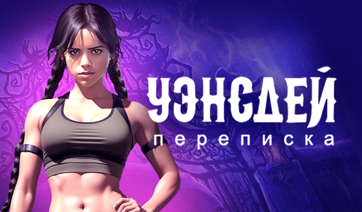 Уэнсдей переписка - Яндекс Игры xizmatida bepul onlayn o‘ynash