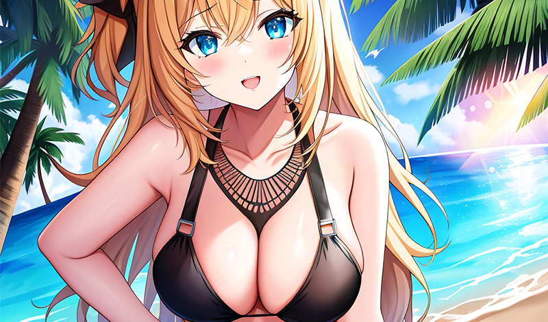 Anime girls on the beach — play online for free on Yandex Games