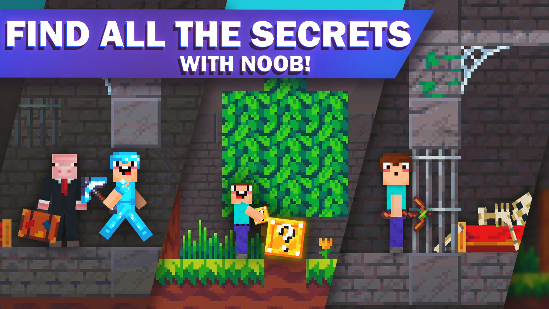 Noob mine explorer — play online for free on Yandex Games