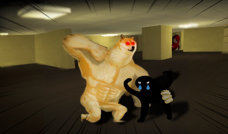 Buff Doge in Backrooms: Level 1. Part 1: Play Online For Free On Playhop