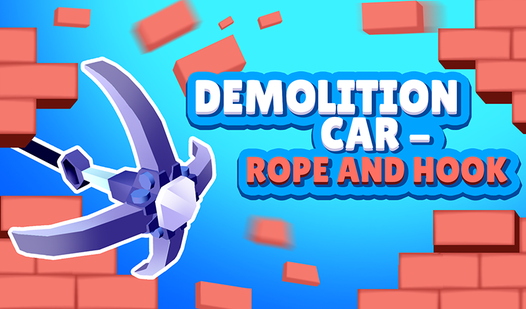 Demolition Car - Rope And Hook - Play Online on SilverGames 🕹️