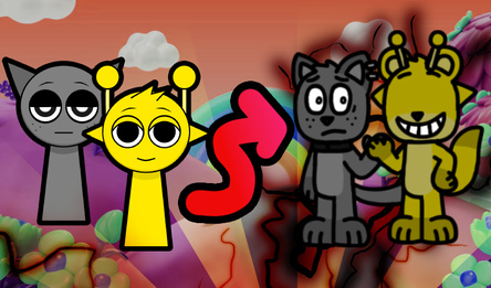 Спрунки, Но Милые Животные Слияние Хоррор Мод