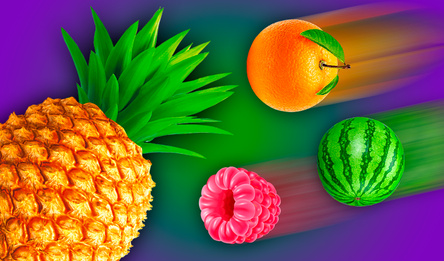 Соединяй летающие фрукты