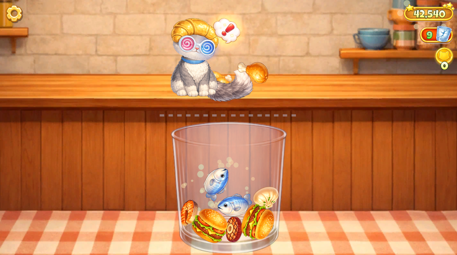 Голодный кот: Соединяй еду