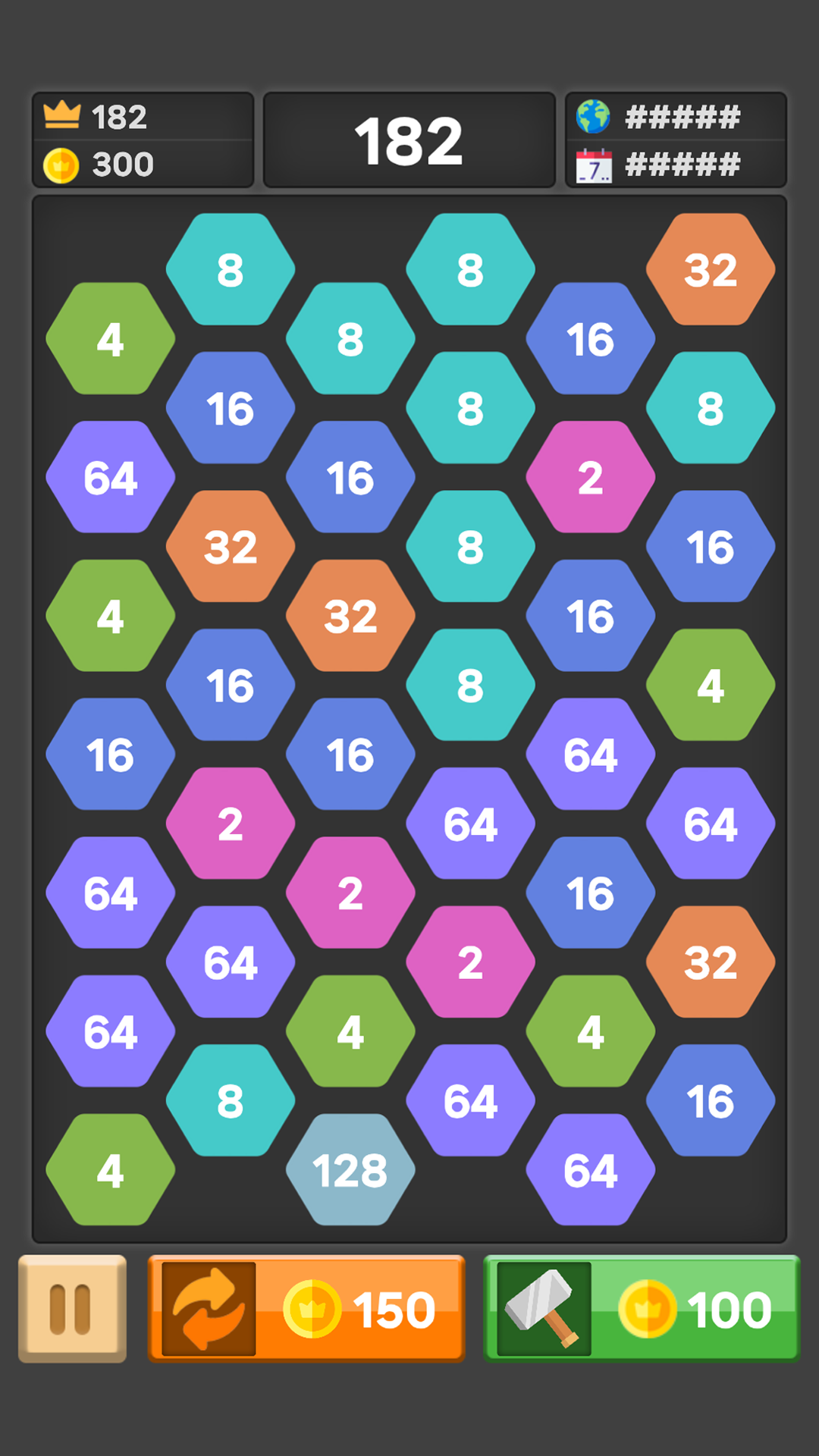 2248 Hexa Merge(デベロッパー：Addictive Games) - Yandex Gamesで
