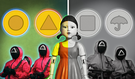 Игра в Кальмара 2: Раскраска по номерам