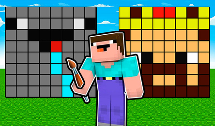 Нубик малюе папулярных Ютуберов