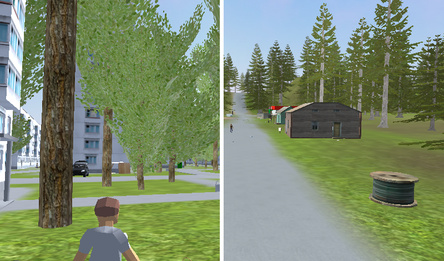 Симулятор выживания во дворе