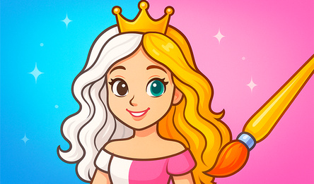 Раскраска для девочек: Куклы и Принцессы