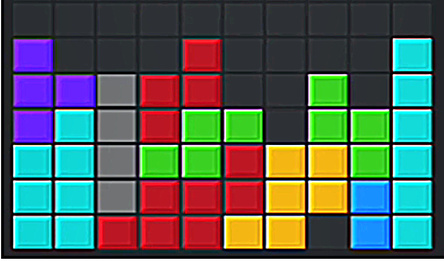 Заполни линию: Падающие блоки