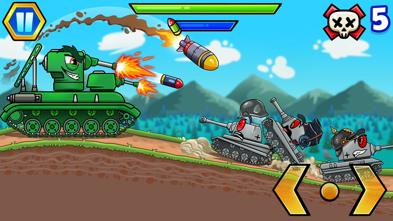 Tank War: Tank Battles 2D(デベロッパー：MirraGames) - Yandex Games