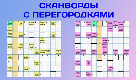 Сканворды с перегородками