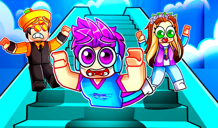 Обби: Скользкая лестница