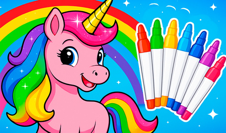 Раскраска в мире Единорогов