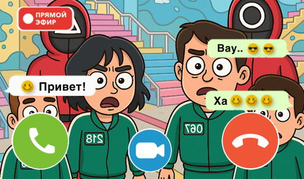 Игра Кальмара звонки: Чат-Пранк, Видеозвонок, Эфир