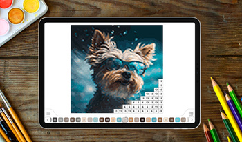 Пиксели - раскраска по номерам