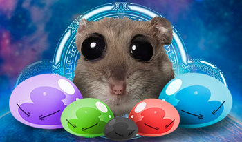 Save the hamster from the slimes!