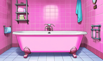 Anime in the bath