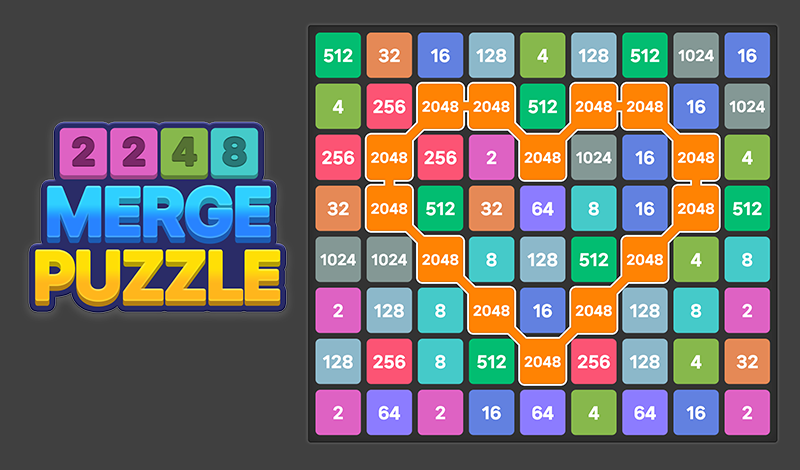 じゅんちゃん 2248 Merge Puzzle (by Addictive Games) - play online for