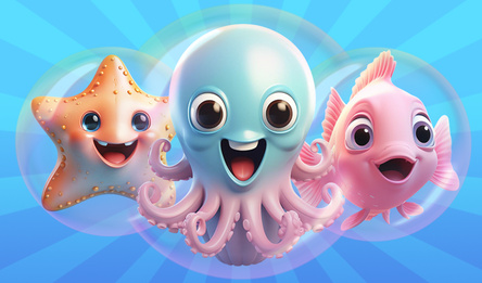 Соединяй Рыбок в 2048!