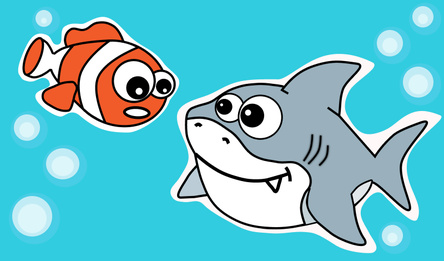 Соединяй рыбок. Морское слияние 2048